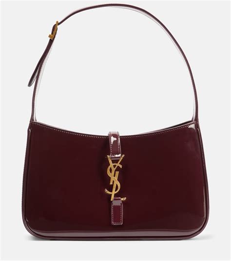 ysl dark red wine bag